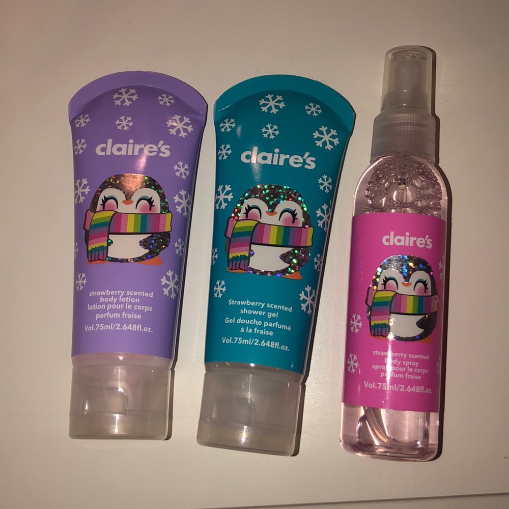 3 Set of Claire Unopened Bodycare